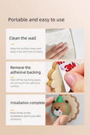 4 Pcs Brown Adorable Bear Wall Protector - Multi-Use Self-Adhesive Door Stopper Bumper-7