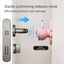 4 Pcs Pink Adorable Bear Wall Protector - Multi-Use Self-Adhesive Door Stopper Bumper-3