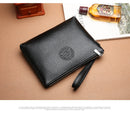 Coffee Classic Men's PU Leather Clutch Bag - Slim Business Wristlet & Travel Pouch-4