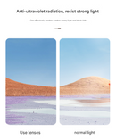 Gold Frame and Brown Lenses Modern Retro Geometric Sunglasses - Chic Metal Frame with UV400 Lenses and Black PU Leather Protective Case-12