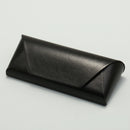 2 Pcs Black Vintage Style PU Leather Eyewear Case - Protective Hard Shell with Soft Lining-1
