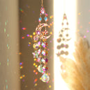 Colorful Dazzling Celestial Crystal Suncatcher - Star Shape Rainbow Maker Window Hanging Ornament-1