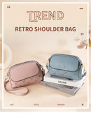 Blue Chic Quilted Crossbody Bag - Multi-Compartment PU Leather Shoulder Purse-3