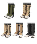Camouflage khaki Outdoor Waterproof Leg Gaiters - Anti-Snake Bite & Scratch Protection Boot Covers - Breathable Nylon Oxford Leg Guards for Hiking Camping-2