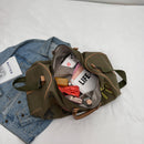 Large Capacity Canvas Travel Duffel Bag with Doodle Print - Weekend & Gym Tote(Green)-7