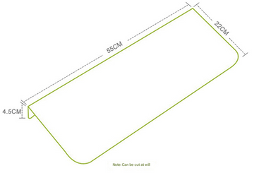 3-Pack Brown Non-Slip Luminous Stair Treads - Self-Adhesive Pet Paw Print Stair Mats 55x22x4.5cm - 0