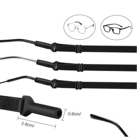 (10-Pack) Adjustable Anti-Slip Eyeglass Straps - Secure Sports Eyewear Retainer Cord for Men, Women & Kids - 0