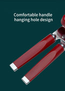 Red (2-Pack) Heavy-Duty Manual Can Opener - Ergonomic 3-in-1 Tool with Stainless Steel Cutter & Bottle Opener-5