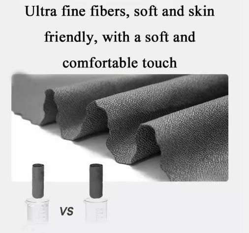 Dark Grey 2-PCS Smart Whale Silicone Case Quick-Dry Towel Set - Portable & Cooling for Gym & Travel