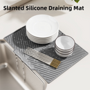 2PC Grey Multi-Use Drain Mat (43x33 cm) – Non-Slip Heat Protection for Dish Drying & Prep-2