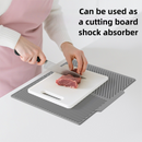 2PC Grey Multi-Use Drain Mat (43x33 cm) – Non-Slip Heat Protection for Dish Drying & Prep-4