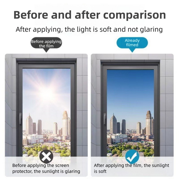 Premium 6-Layer Sliver Window Film for Home/Office – Reflective One-Way Privacy, 50cm x 2m One Roll, UPF 50+ UV Block,With Full Install Tools