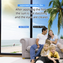 Premium 6-Layer Black Window Film for Home/Office – Reflective One-Way Privacy, 50cm x 2m One Roll, UPF 50+ UV Block,With Full Install Tools-2