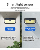 2-Pack Solar Motion Sensor Wall Light(178-Bead LED) -  3 Lighting Modes, IP64 Waterproof, Three-Sided Wide-Angle Lighting for Outdoor Security and Garden Lighting-2