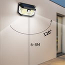 2-Pack Solar Motion Sensor Wall Light(416-Bead LED) -  3 Lighting Modes, IP64 Waterproof, Three-Sided Wide-Angle Lighting for Outdoor Security and Garden Lighting-6