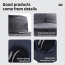 2-Pack Dark Grey Men's Adjustable Sun Protection Hat - Wide Brim, Deep Crown, Quick Dry Breathable Sun Cap with Neck Flap for Hiking & Outdoors-2