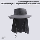 2-Pack Dark Grey Men's Adjustable Sun Protection Hat - Wide Brim, Deep Crown, Quick Dry Breathable Sun Cap with Neck Flap for Hiking & Outdoors-4