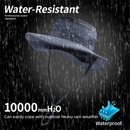 2-Pack Light Grey Men's Adjustable Sun Protection Hat - Wide Brim, Deep Crown, Quick Dry Breathable Sun Cap with Neck Flap for Hiking & Outdoors-3