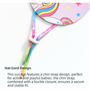 2-Pack Girls' Sun Protection Swim Cap Set - Cute Cartoon Rainbow Horse Pattern, Quick Dry Nylon Swimming & Wading Hat-5