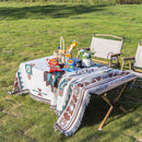 Mutifunctional 90 x 180 CM Bohemian Outdoor Picnic Blanket & Throw - Thick, Moisture-Proof Mat for Camping, Beach & Home Decor-1