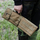 200x75CM Camouflage Outdoor Tactical Roll-Up Shooting Mat - MOLLE Webbing & Stake Down Eyelets - Portable Waterproof Ground Pad for Field Training, Camping & Picnic-6