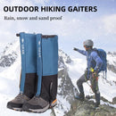 Green Breathable Nylon Waterproof Hiking Leg Gaiters and Snow Boot Gaiters (Fleece Lining) - Unisex Adjustable Sand & Mud Protection for Mountaineering & Desert Trekking, L Size-2