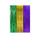 5-piece Pink Laser Tinsel Foil Fringe Curtain - 1*1m Metallic Party Streamer Backdrop for Birthday, Wedding, Christmas, New Year & Event Decoration - Shimmering Photo Booth & Doorway Prop-2