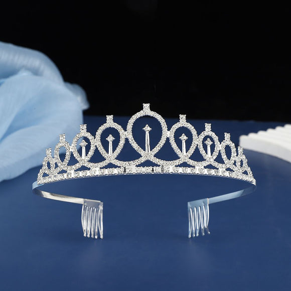 2-piece Silvery and Golden Birthday Girl Tiara and Sash Set - Elegant Rhinestone Alloy Crown with , Glitter "BIRTHDAY GIRL" Sash & Safety Pin - Perfect Princess Party Accessory for Women and Girls