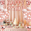 Rose Gold 18th Birthday Balloon Decoration Set - Foil Number Balloons, Happy Birthday Letter Banner, Tassel Curtain, Confetti Balloons, Latex Balloons & Tape - Complete Party Decor Kit for 18th, 21st, 30th  Birthdays-5