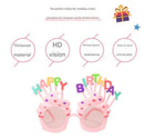 White Novelty Birthday Glasses - Fun Cake Design Party Props - Durable Plastic, Comfortable Fit, Unisex - Perfect for Kids and Adults Birthday Celebrations and Photo Booths-3
