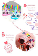 Pink Novelty Birthday Glasses - Fun Cake Design Party Props - Durable Plastic, Comfortable Fit, Unisex - Perfect for Kids and Adults Birthday Celebrations and Photo Booths-5