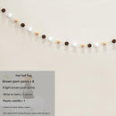 Felt Birthday Banner Set with Interchangeable Numbers 0-9 Pom Pom Garland Pennant Flags Happy Birthday Decoration-3