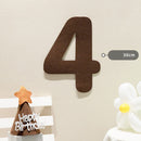 Felt Birthday Banner Set with Interchangeable Numbers 0-9 Pom Pom Garland Pennant Flags Happy Birthday Decoration-8