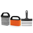 10-Piece BBQ Grill Cleaning Kit - Grill Scraper, 3 Cleaning Blocks & 4 Nylon Scouring Pads and 2 Ergonomic Handles for Flat Top Grills, Griddles and Outdoor Cooking Surfaces-1