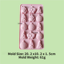 3-Piece Christmas Non-Stick Silicone Baking Mould Set of Santa, Reindeer, Gingerbread Man & Bell Shapes for Chocolate, Candy,  and Mousse Dessert - Easy to Release and Clean, Ideal Making Tools for Christmas in July, Winter Christmas & Secret Santa Gift-4