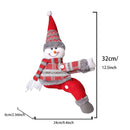 Santa Claus Christmas Curtain Tiebacks, Large Plush Doll Holdbacks - Curtain Festival Charm for Christmas in July, Winter Christmas, Yulefest, Secret Santa Gift-5