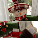 Christmas Home Comfort Set with Flannel Throw Blanket 130x150cm, Plush Indoor Slippers AU 12-13 and Snowman Curtain Tiebacks Set of 2, Festive Holiday Gift Bundle-4