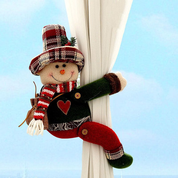 Christmas Home Comfort Set with Flannel Throw Blanket 130x150cm, Plush Indoor Slippers AU 12-13 and Snowman Curtain Tiebacks Set of 2, Festive Holiday Gift Bundle