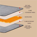 Electric Heating Pad 43x84cm with 9 Heat Levels and 4 Timer Settings, Washable Full Body Heating Mat for Back, Waist, Legs and Shoulders-4