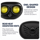 Gun Grey Owl Car Air Vent Perfume Ornament with Rotatable Clip - Refillable Fragrance System & Premium Alloy Interior Decor-6