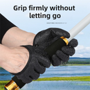 Waterproof Fishing Gloves with Fleece Lining - Thick Latex Coated Fish Handling Gloves, Anti-Slip Textured Grip and Magnetic Quick Release Clips for Winter Sea Fishing-4