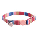 Style 3 Adjustable Anti-suffocation Cat Collar with Bell (15 to 30cm) -  Lightweight Printed Kitten Breakaway Neck Collar, Quick Release Safety Buckle, Colourful Pet Accessories, Style 1-1