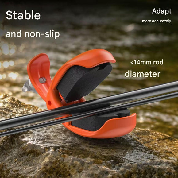 2 Pack Green Magnetic Fishing Rod Holder Clip -  ABS Lure Rod Fastener with EVA Padding and Magnetic Hook Keeper for Kayak and Boat Storage