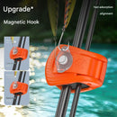 2 Pack Blue Magnetic Fishing Rod Holder Clip -  ABS Lure Rod Fastener with EVA Padding and Magnetic Hook Keeper for Kayak and Boat Storage-3