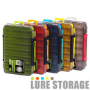 Black Large Size 19.8cm Fishing Lure Storage Box - Double Sided PP Tackle Organizer with Drainage System - Durable Hard Case for Minnows, Crankbaits, Hooks-2