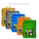 Orange Large Size 19.8cm Fishing Lure Storage Box - Double Sided PP Tackle Organizer with Drainage System - Durable Hard Case for Minnows, Crankbaits, Hooks-4
