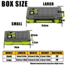 Orange Large Size 19.8cm Fishing Lure Storage Box - Double Sided PP Tackle Organizer with Drainage System - Durable Hard Case for Minnows, Crankbaits, Hooks-5