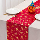 Red Festive Christmas tree-Print Christmas Table Runner - 28x200cm Polyester Table Decoration, Ideal for Christmas Parties and Home Decor-4