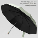 Automatic Folding Umbrella (Gray)- 105 cm Large Canopy, UPF 50+ Sun and Rain Umbrella with 10-Rib Frame, Auto Open Close Handle for Travel and Daily Commute-4