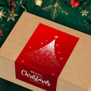 (Style 1) 50 Sheet Christmas Gift Sealing Sticker Set with 100 Stickers - 100 x 50 mm Rectangular Holiday Labels for Gift Boxes, Wrapping, Packaging and Envelopes-2